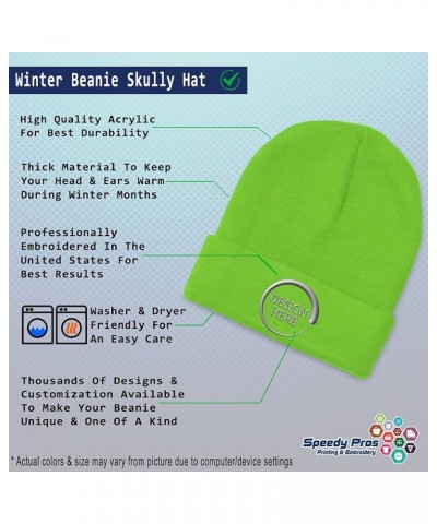 Beanies for Men Avocado Fruit Style B Embroidery Fruit Funny Winter Hats for Women Acrylic Skull Cap 1 Size Lime Personalized...