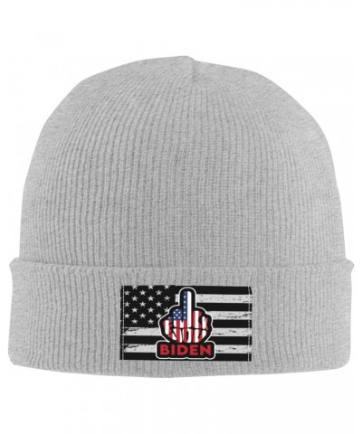 Fuck Joe Biden Unisex Four Seasons Knitted Hat Winter Warm Hats Hats for Men Women One Size $10.79 Skullies & Beanies