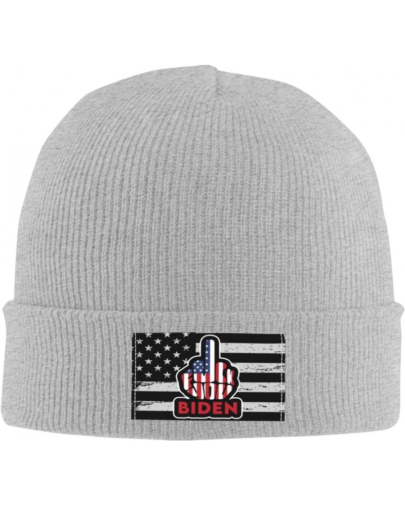 Fuck Joe Biden Unisex Four Seasons Knitted Hat Winter Warm Hats Hats for Men Women One Size $10.79 Skullies & Beanies