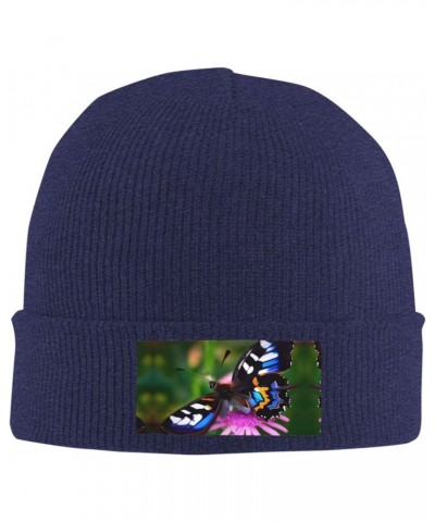 Colorful Butterfly Luxurious Velvet Patch Design,Knitted Wool Hat,Ideal for Sporty & Outdoor Activities $14.01 Skullies & Bea...