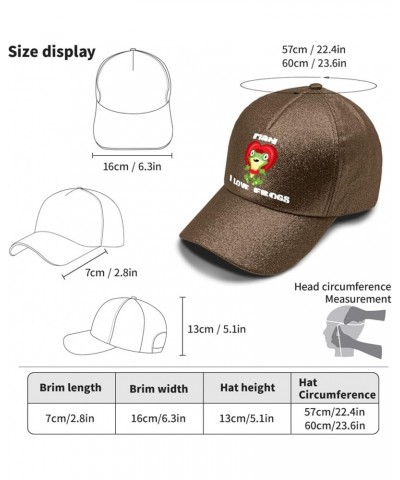 Hats for Men Frog Frog Golf Hats Travel hat Gifts for Men Baseball Hats Suitable for Summer Casual Coffee $9.73 Baseball Caps