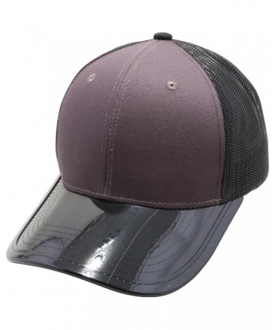 Transparency Visor Mesh Back Trucker Hat Adjustable Snapback Baseball Cap for Men & Women Charcoal/Black $12.64 Visors