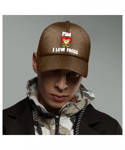 Hats for Men Frog Frog Golf Hats Travel hat Gifts for Men Baseball Hats Suitable for Summer Casual Coffee $9.73 Baseball Caps