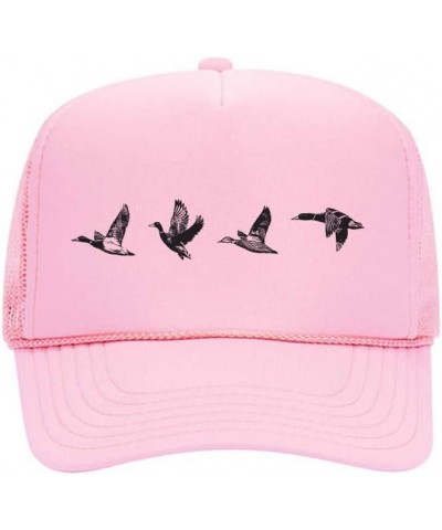 Waterfowl Trucker Hat/Flying Ducks/Adjustable Snapback/Hunting Cap Pink $13.63 Baseball Caps