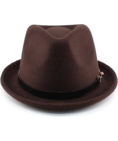 Men Women Fedora Hats Trilby Sunhats Panama Caps Classial Retro Jazz Outdoor Travel Party Street Style Winter Warm L Brown $1...