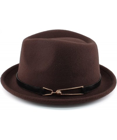 Men Women Fedora Hats Trilby Sunhats Panama Caps Classial Retro Jazz Outdoor Travel Party Street Style Winter Warm L Brown $1...