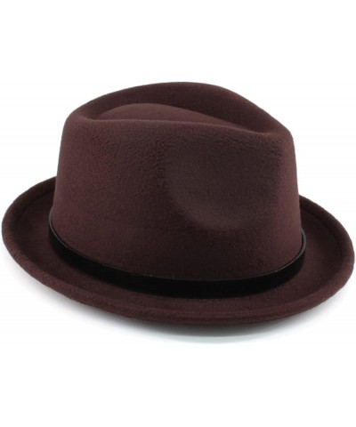 Men Women Fedora Hats Trilby Sunhats Panama Caps Classial Retro Jazz Outdoor Travel Party Street Style Winter Warm L Brown $1...