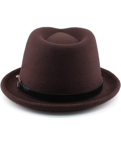 Men Women Fedora Hats Trilby Sunhats Panama Caps Classial Retro Jazz Outdoor Travel Party Street Style Winter Warm L Brown $1...