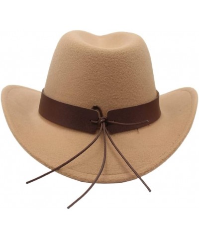 Tibetan Cowboy Caps Western Cowgirl Hat for Women Girl Photo Props Folk Cowgirl Hats Party Fedora Caps Fedora Hat White $7.73...