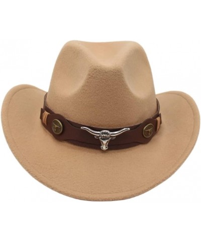 Tibetan Cowboy Caps Western Cowgirl Hat for Women Girl Photo Props Folk Cowgirl Hats Party Fedora Caps Fedora Hat White $7.73...