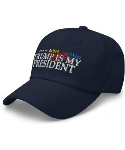 Trump is My President 2024 Cap Embroidered Hat :: RAF Collection Navy $15.47 Baseball Caps