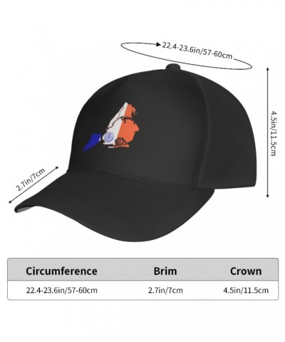 Flag Map of New York City Baseball Cap Men's and Women's Baseball Hat Adjustable Casual Outdoor Breathable Caps Truck Driver ...