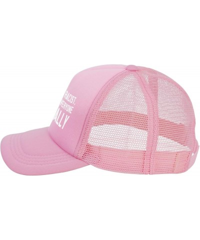 I'm Not Racist I Hate Everyone Cap Fashion Trucker Baseball Hat Unisex Pink $11.79 Baseball Caps