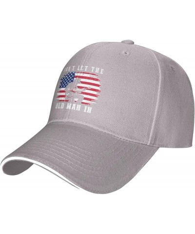 Old Man Hat Don't Let Old Man in Hat Women Baseball Hats Cool Hat Gray $11.70 Baseball Caps