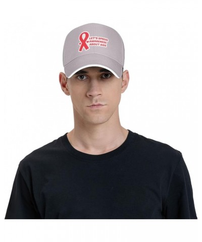 World Aids Day Baseball Cap for Men Women Adjustabl Unisex Golf Dad Hat Gray $11.43 Baseball Caps