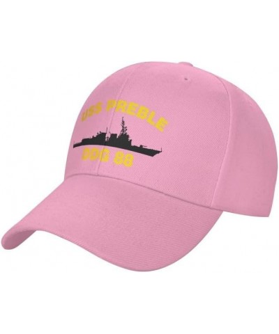 USS Preble DDG 88 Flag Denim Hats Baseball Caps Fisherman's hat Knitted hat Pink $17.56 Baseball Caps