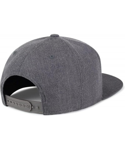 Margarita Embroidered Yupoong Flat Bill 6 Panel Snapback Hat Cocktail Party Dark Grey $17.99 Baseball Caps