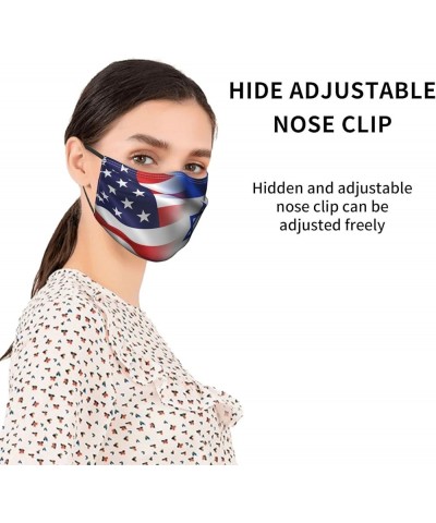 Face Mask Flag of Israel and USA Dust Mask Breathable Adjustable Reusable Windproof Cover Black $8.30 Balaclavas