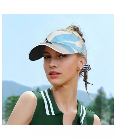 Sports Sun Visor Hats Adjustable Visor Cap Athletic Visor Hat for Men Women, Watercolor Dragonfly Pattern $11.72 Visors