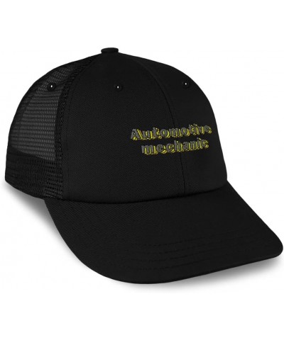 Custom Trucker Hat Baseball Cap Automotive Mechanic Car Cotton Auto Dad Hats for Men & Women Black Design Only $15.19 Basebal...