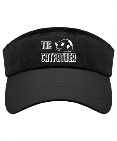 The Cat Father Caps Sun Visor for Teens Golf Cap Funny Visor Hats $11.19 Visors