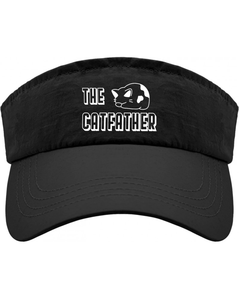 The Cat Father Caps Sun Visor for Teens Golf Cap Funny Visor Hats $11.19 Visors