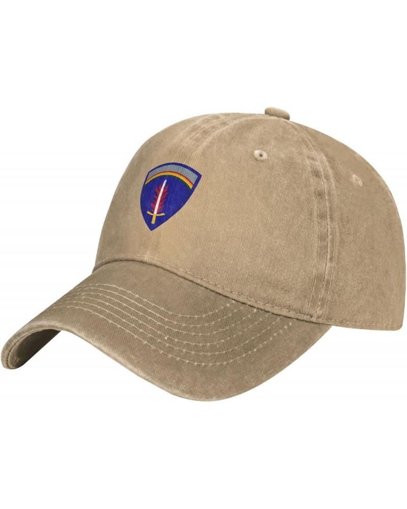 USAREUR Insignia Baseball Cap for Men Women Hats Cotton Trucker Caps Adjustable Dad Hat Natural $11.84 Cowboy Hats