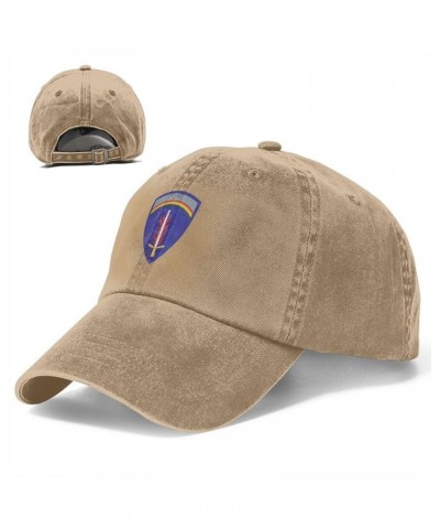 USAREUR Insignia Baseball Cap for Men Women Hats Cotton Trucker Caps Adjustable Dad Hat Natural $11.84 Cowboy Hats