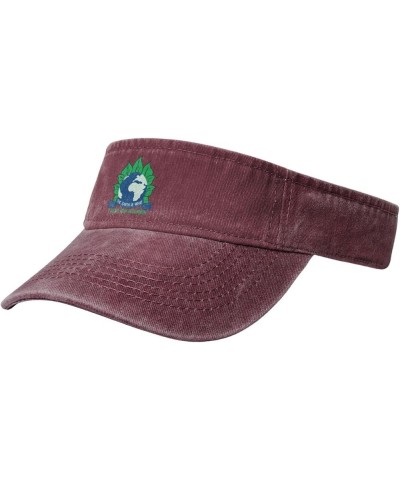 The Earth is What We All Have in Common Sun Visor Hats for Women Men Sun Hat Cotton Golf Hat Vintage Baseball Cap Red $13.79 ...