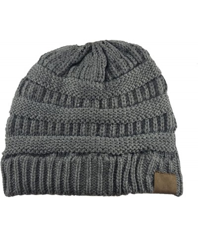 Knit Winter Beanie Cap w/Knit Texting Gloves Dark Melange Grey $12.00 Skullies & Beanies