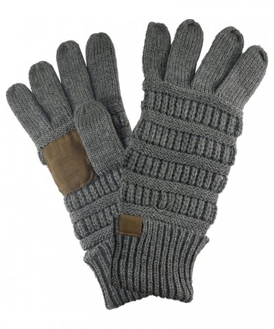 Knit Winter Beanie Cap w/Knit Texting Gloves Dark Melange Grey $12.00 Skullies & Beanies