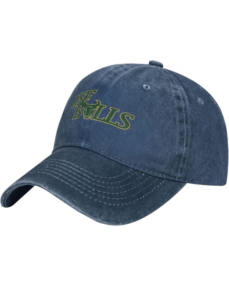 Clipart USF Bulls Logo Cowboy Hats，Unisex Adjustable for Hat Baseball Cap Casquette Navy Blue $10.49 Cowboy Hats