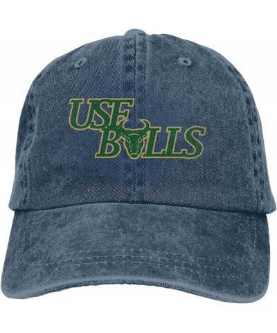 Clipart USF Bulls Logo Cowboy Hats，Unisex Adjustable for Hat Baseball Cap Casquette Navy Blue $10.49 Cowboy Hats