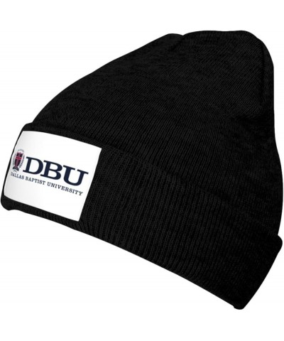 Dallas Baptist University Ribbed Knit Cap Beanie Hats for Men Women, Warm Cozy Knitted Cuffed Cap Black $7.97 Skullies & Beanies