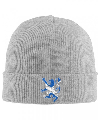 Lion Rampant Scotland Scottish Cozy Winter Essential: Hand-Knitted Hat Ultimate Warmth $13.92 Skullies & Beanies