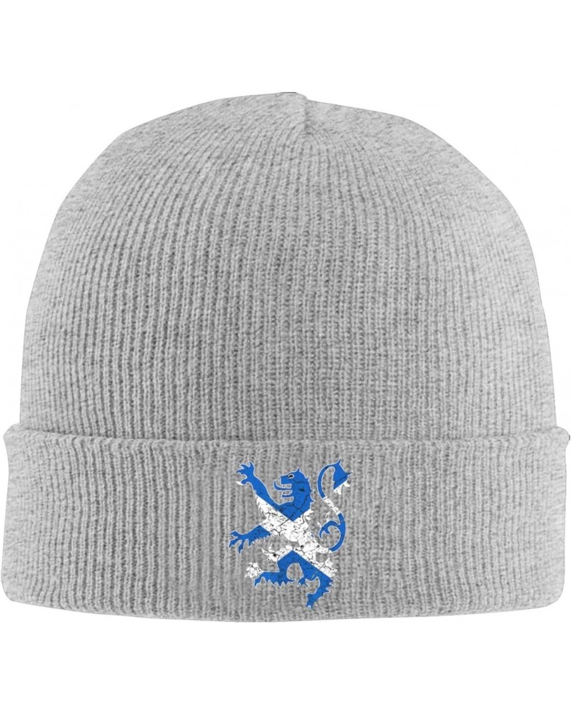 Lion Rampant Scotland Scottish Cozy Winter Essential: Hand-Knitted Hat Ultimate Warmth $13.92 Skullies & Beanies