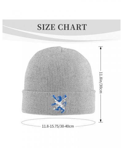 Lion Rampant Scotland Scottish Cozy Winter Essential: Hand-Knitted Hat Ultimate Warmth $13.92 Skullies & Beanies