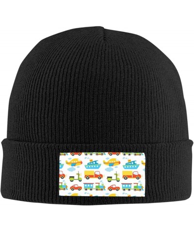 Diversified Transportation Print Knitted Hat Daily Warm Hat,Soft Outdoor Beanie for Men Women,Eisure Doudou Hat Black $12.76 ...