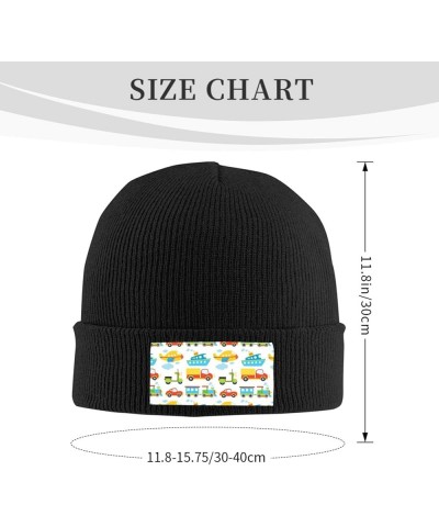 Diversified Transportation Print Knitted Hat Daily Warm Hat,Soft Outdoor Beanie for Men Women,Eisure Doudou Hat Black $12.76 ...