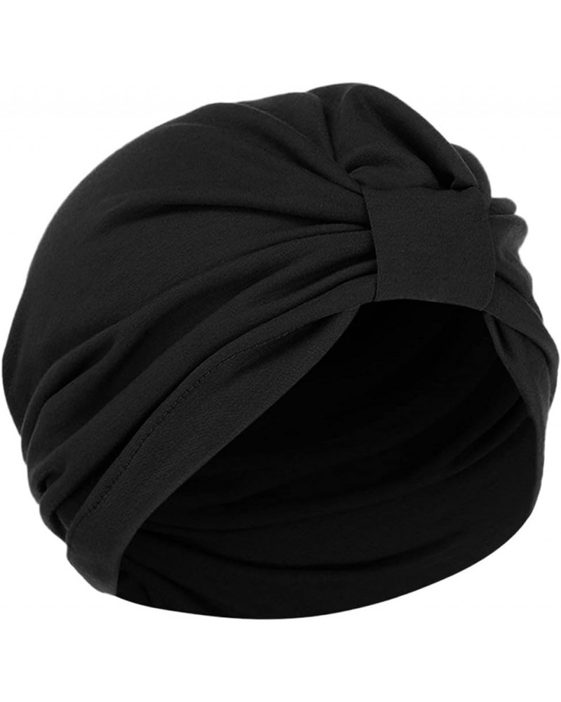 Chemo Head Scarf Pre Tied Stretchy Head Wrap Hair Turban Durag for Women Rhinestone Bandana Cover Scarf Headwear Black-a $5.8...