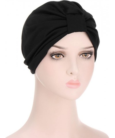 Chemo Head Scarf Pre Tied Stretchy Head Wrap Hair Turban Durag for Women Rhinestone Bandana Cover Scarf Headwear Black-a $5.8...