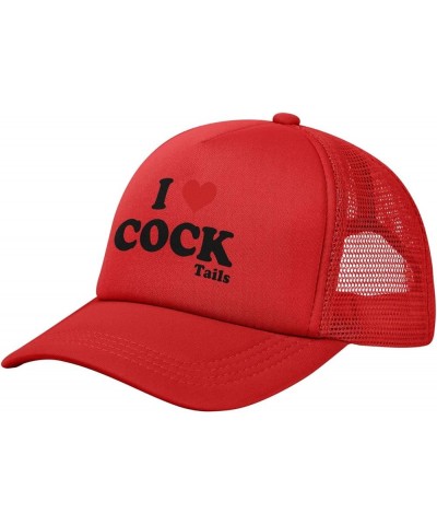 I Heart Love Cocktail Trucker Hat Funny Gag Gifts Funny Hat for Men Headwear Trucker Cap Baseball Hats Trucker Hats Black 121...