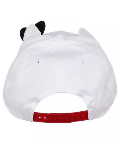 Hello Kitty Embroidered Face and Whiskers Design Adult OSFM Snapback Hat with 3D Ears and Bow Cap for Men and Women White $17...