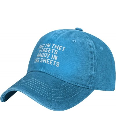 Dad in The Streets Daddy in The Sheets Hat Women Baseball Hat Cute Caps Blue $8.99 Baseball Caps