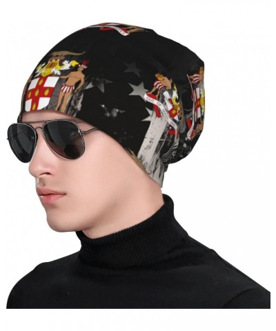 Coat of Arms of Jamaica Eco-Chic Knit Hats Fashionable Functionality for Modern Living Black $11.59 Skullies & Beanies