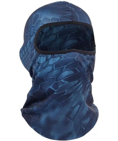 Thin Balaclava Mask Head Mask Full Face Mask Windproof Sun UV Protection Hood for Women Men 1 Navy Blue Python $5.68 Balaclavas