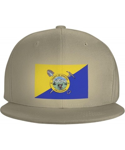 Flag of Siskiyou County, California Baseball Cap for Men Women Snapback Hat Adjustable Flat Bill Hats Natural $9.97 Baseball ...