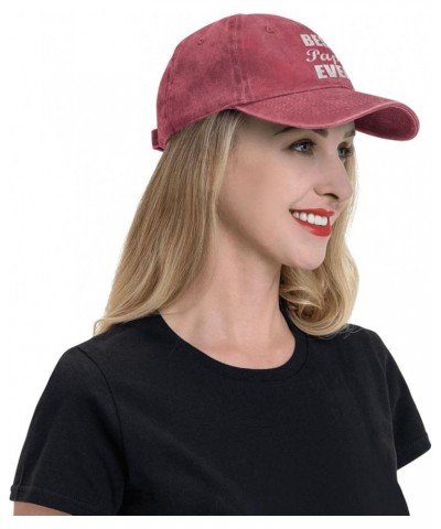 Best Papa Ever Baseball Hat Adjustable Classic Vintage Baseball Cap for Men Women Black Red $16.51 Cowboy Hats