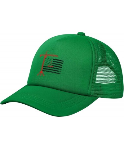 Crane Operator Tower Crane Baseball Cap for Men Women Trucker Hat Mesh Back Caps Dad Hat Green $9.97 Baseball Caps