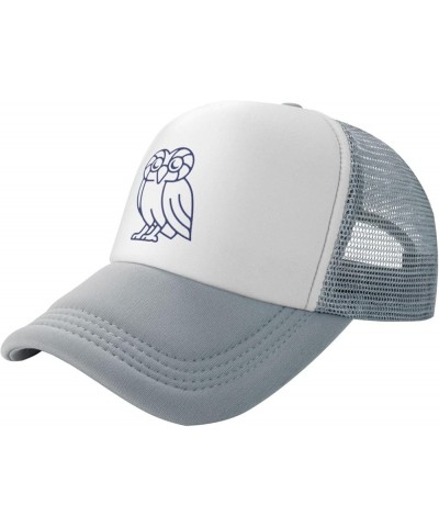 Rice University Trucker Hats for Both Men and Women - Mesh Baseball Snapback Hats Gray $17.46 Baseball Caps